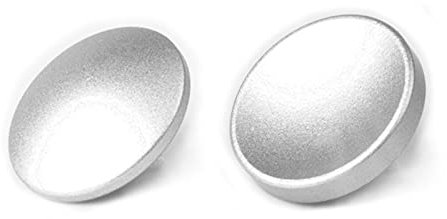 VKO Metall Messing Weichen Auslöseknopf Kamera-Taste geeignet für Fuji X-T4 X-T30 X-T3 X-T2 X100F X-T20 X-PRO2 X-PRO3 X-E3 X30 RX10IV M10 (1 x Konkaver und 1 x Konvexe Oberfläche) –Silber