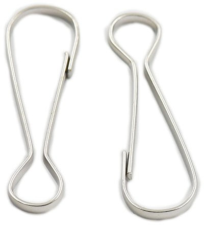 100 PCS 1 1/5,1 cm 38 mm Spring Haken Metall Geldbörse Snap Clip Lanyard Paket Zipper Pull ID-Karte Schlüsselanhänger Nickel