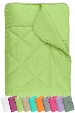 npluseins Trapunta leggera Realizzato in morbido tessuto in microfibra – dimensioni circa 135 cm x 200 cm – disponibile in 6 colori moderni – Testata secondo OEKO-TEX Standard 100, mela, 135 x 200 cm