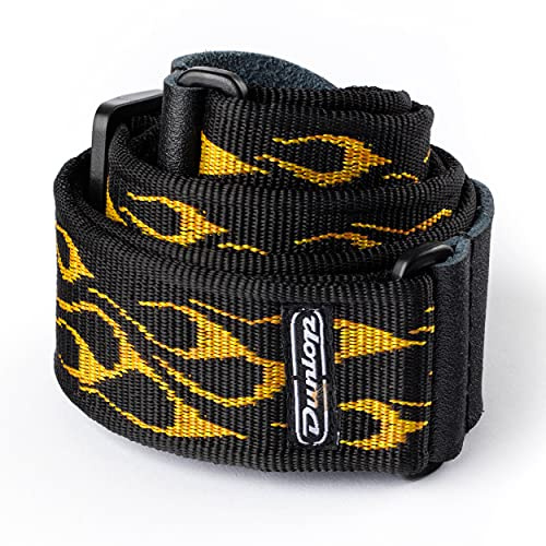 Jim Dunlop Guitar Strap - Flambe-Yellow
