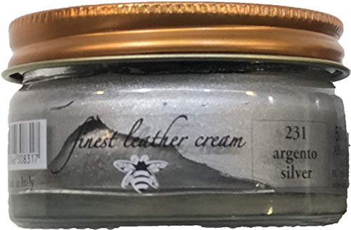 Prestige CREMA LUCIDO IN VASETTO BASE DI CERA D'APE SCARPE IN PELLE 50 ML (ARGENTO 231)