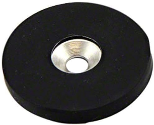 Rubber Coated N42 Neodymium Magnet for Arts, Crafts, Model Making, DIY, Hobbies, Office, and Home - 40mm dia x 5mm thick x 6.2mm c/sink - 5kg Pull - South
