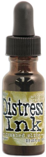 Ranger DRI-27249 Tim Holtz Distress Ink Reinker, 0.5 oz, Crushed Olive