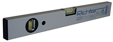 RICHTER LM-Wasserwaage, silber eloxiert ohne Magnet, länge 600 mm, 1 Stück,1080/60CM