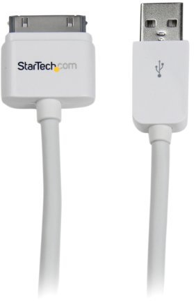 StarTech.com USB iPhone® / iPad® und iPod® Ladekabel - USB auf Apple 30 pin Dock Connector / Stecker Datenkabel - Kabellänge 3m - Weiß
