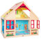 großes Puppenhaus aus Holz incl. Namen - Puppenstube/Wohnhaus - Spielhaus - von Seite bespielbar - Haus - z.B. für Biegepuppen Maßstab 1:12 - Puppenstuben -..