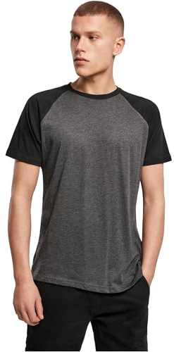 Build Your Brand Herren T-Shirt Raglan Contrast Tee, T-Shirt mit Raglan-Ärmeln, Rundhals, Regular Fit
