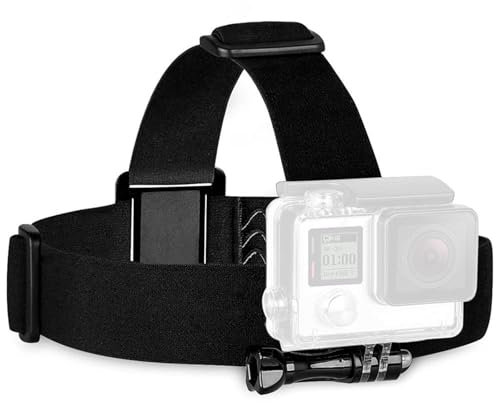 vvhooy verstellbar Elastic Head Strap Kamera-Halterung mit Schraube für GoPro Hero 5 schwarz Hero 4 3 Session Akaso ek7000/Apeman/soocoo/Cymas WiFi 1080P 4 K Sport Action Kamera