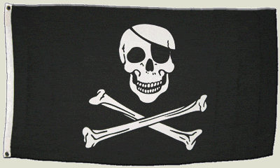 Flagge Pirat Skull and Bones - 90 x 150 cm
