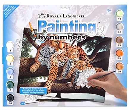 Royal & Langnickel PJL24 African Leopard and Cubs Painting by Numbers Kit