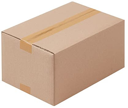 BB-Verpackungen 500x Faltkartons 320x250x120mm 1-wellig braun (500 Stück)| Großer Versandkarton, ideal als Warensendung, DHL Paket, GLS/DPD L-Paket