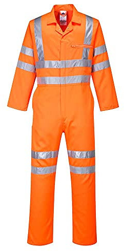 PORTWEST Hi-Vis Polycotton Coverall RIS Color: Orange Talla: 5XL