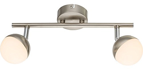 Deckenleuchte schwenkbar Deckenstrahler Chrom bewegliche Spot Deckenlampen Wohnzimmer, LED, 4 Watt, 260 Lumen, warmweiß, L 31,5 cm