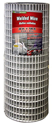 YARDGARD Welded Wire 1X2 Inch Mesh 36 Inch X 100 Foot 14 Gauge Galvanized Steel Wire Fence Ideal for Animal Enclosures, Cage Wire, Property Protection, Garden Fence, Rabbit Fence, and Utility Fence