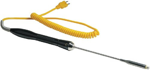 Extech 881602 Type K Surface Temperature Probe, -40 to 932F | Surface probe, -40 to 500C, Type K mini connector, for meters with Type K input