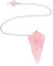 Rose Quartz Gemstone Crystal Pendulum - Dowsing, Scrying, Healing by Jewellery