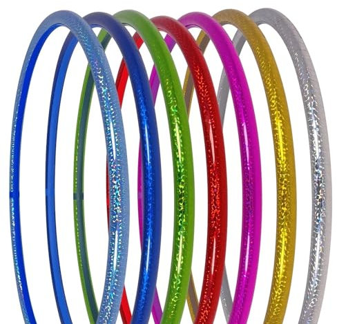 hoopomania Zirkus Hula Hoop, Hologramm Farben, Ø 80cm, Türkis