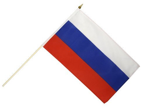 Flaggenfritze Stockflagge Russland - 30 x 45 cm