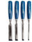 STANLEY 4 Piece Steel Blade Chisel Set Includes 6/12/18/25mm, 0-16-129
