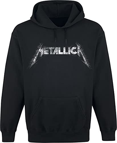 Metallica Spiked Logo Männer Kapuzenpullover schwarz