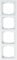 Busch-Jaeger 1724-184K future® linear-Abdeckrahmen 4-fach Rahmen (Thermoplast) Studioweiß future® linear 2CKA001754A4238