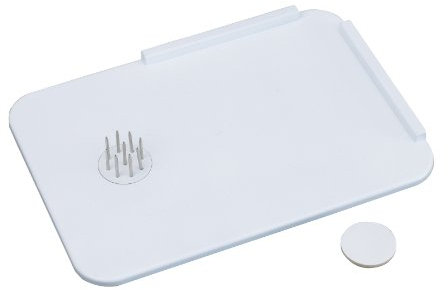 Homecraft Plastic Spread Board with Spikes (Eligible for VAT Relief in the UK) Tray with L Shaped Corner, Stainless Steel Spikes Hold Food in Place, Cut & Spread, Adaptive Kitchen Aid for One Hand Use