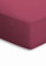 schlafgut Mako-Jersey Basic Spannbetttuch, Baumwolle, Bordeaux, 200 x 100 cm