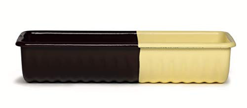 Riess, 0637-573, Rehrückenform, Schoko/VANILLE, Edition Sarah Wiener, Truehomeware, Emaille, für Kuchen, Pasteten und Parfait