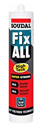 Soudal - Mastic colle Fix All 290 ML High tack Blanc - 100268 - Soudal