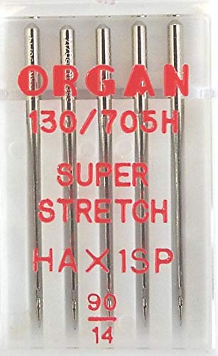 Organ Nähmaschinennadeln Super Stretch 90er 130/705 H