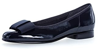 Gabor Damen Basic Geschlossene Ballerinas , Blau (Patent/Rips) , 35.5 EU