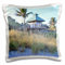 3dRose pc_11016_1 Kissenbezug Boca Raton Dunes, Weiß, 16 x 16