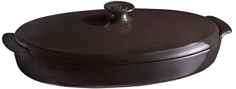 Emile Henry 799543 Papillote Dampfer E-Box - 410x240x105mm - Fusain