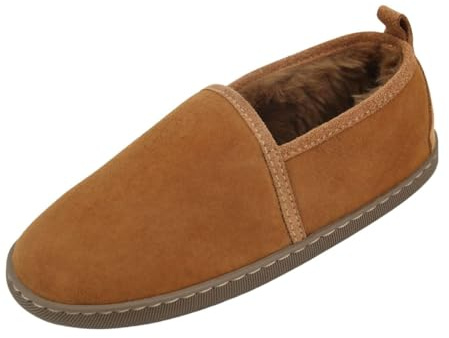 Hollert Lammfell Hausschuhe - Hubert Fellschuhe Lederschuhe Damen Herren Schuhe Größe EUR 38, Farbe Beige