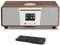LEMEGA All-in-one Stereo Internetradio mit CD-Player (DAB+/UKW-RDS,Digitalradio mit Bluetooth,Spotify Connect,WLAN,LAN,Subwoofer,Fernbedienung und App,USB,AUX,Radiowecker,Farbdisplay)- Walnuss