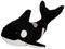 Stofftier Plüschtier Kuscheltier Wal Orca