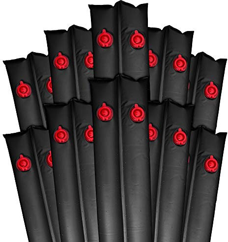 Pool Mate 1-3809-20-BLK-10 Extra Heavy-Duty 20 Gauge 8-Foot Black Winter Water Bag For Swimming Pool Covers, 10-Pack