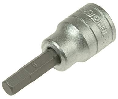 Teng M381508 S2 8mm 3/8-inch Hex Socket Bit Drive