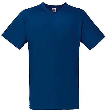 FRUIT OF THE LOOM Mens Heavy Cotton Hd V-Neck T-Shirt (39VR)