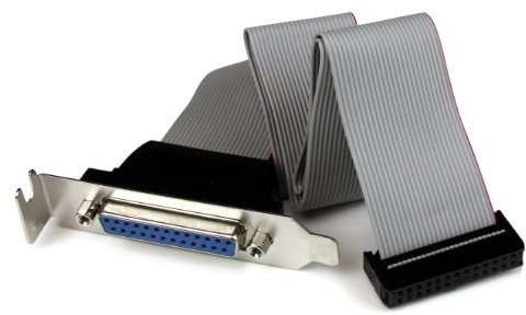 StarTech.com Low Profile IDC 26 (Buchse) auf DB25 (Buchse) Slotblech 40cm - Mainboard Header ICD26 auf Parallel Port DB25 Bracket