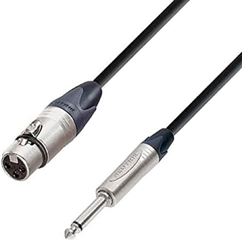 K5 MFP 0500 Micrófono Cable Neutrik XLR hembra a jack 6, 3 mm mono, 5