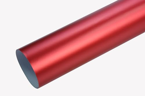 Neoxxim 12€/m² – Autofolie Chrom matt rot 30 x 150 cm selbstklebend BLASENFREI flexibel Car Wrapping Klebefolie
