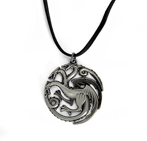Game of Thrones - Maison Targaryen Blason chaîne Cadeau pour Fan dans Emballage Coque