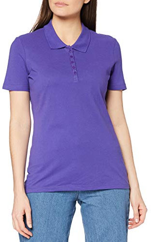 Stedman Apparel Women's Hanna Plain Short Sleeve Polo Shirt, Purple (Deep Lilac), 12 (Manufacturer Size:Medium)