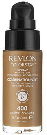 3 x Revlon Colorstay Pump 24HR Make Up SPF15 Comb/Oily Skin 30ml - Caramel