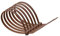 100mm x 2.5mm Brown Nylon Cable Ties (Pack of 10)