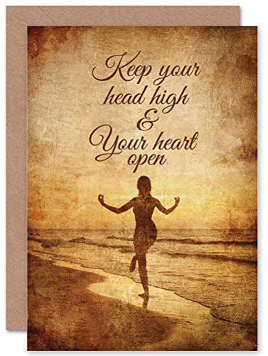 Wee Blue Coo OCCASION FRIENDSHIP YOGA MEDITATION BEACH ART GREETINGS GREETING CARD