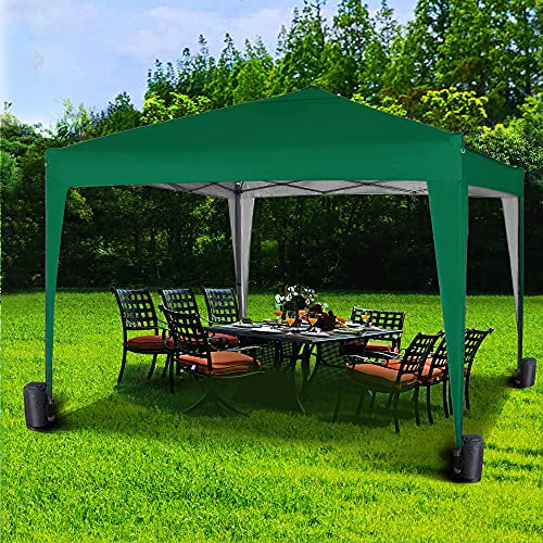 3x3m Pop-up Gazebo Waterproof Outdoor Garden Marquee Canopy NS (Green)