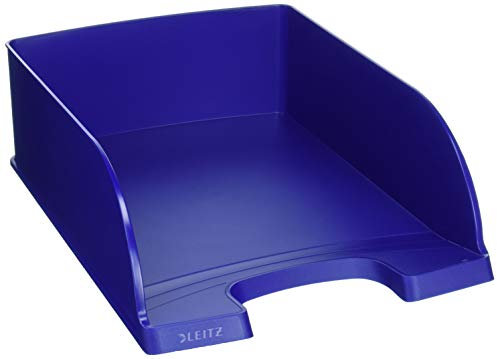 LEITZ 52330035 Plus Jumbo - Vaschetta Porta Corrispondenza In Formato A4, Blu, 255 x 103 x 357, 1 Pezzo