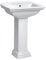 KERRA Spülstein Waschbecken Keramik Pharao Retro Waschtisch Mit Säule